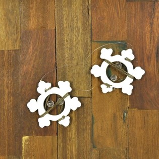 2 Pendenti Fiocco di Neve in Legno (12 pezzi)