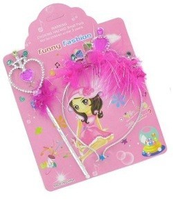 Set Bling Principessa con Bacchetta e Diadema (12 pz.)