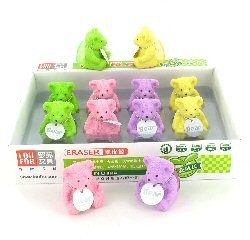 GOMMA DA CANCELLARE ORSO CON TEMPERAMATITE INTEGRATO (20 pz.)