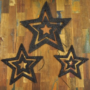 STELLE DI NATALE IN 3 PEZZI (2 pz.)