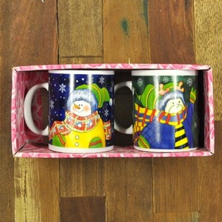 Set 2 Tazze Natalizie in Confezione Regalo