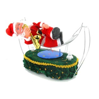 BABBO NATALE CON SASSOFONO IN AMACA (2 pz.)