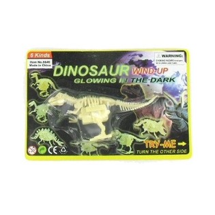 DINO A MOLLA GLOW IN THE DARK (6 pz.)