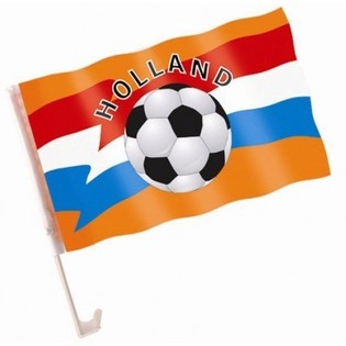 Bandiera per Auto Olanda Mondiali di Calcio (6 pz.)