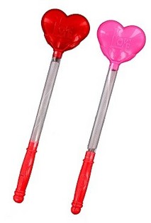 Bastoncino Luminoso LED Party - Modello Cuore (12 pz.)