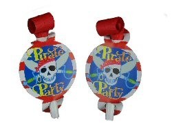 Trombette di Compleanno Pirati (6x6 pz.)