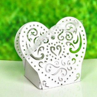 Scatoline per Bomboniere Matrimonio Taglio Laser (12 pz.)