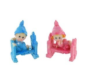 Decorazione Neonato nella Culla 7,5 cm (12 pz.)