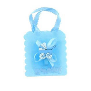 Sacchetto Regalo Nascita per Dolcetti - Carrozzina Blu (12 pz.)