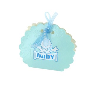 Scatoline regalo nascita per dolcetti - Blu (12 pz.)