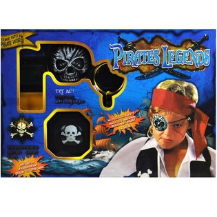 GRANDE SET TRAVESTIMENTO DA PIRATA CON TRUCCO (2 pz.)