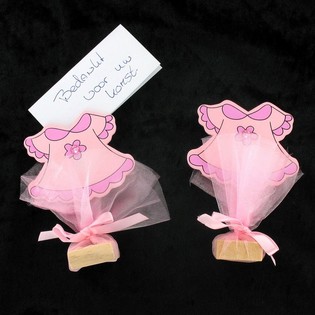 PORTAFOTO CON CLIP - ROSA BEB&Egrave; (12 pz.)