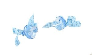 CIUCCIO DECORATIVO - BLU NEONATO (12 pz.)