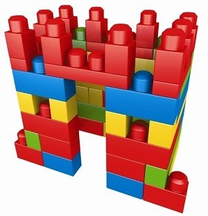 MEGA BLOKS Sacca per Costruzioni (70 Pezzi) - 8309