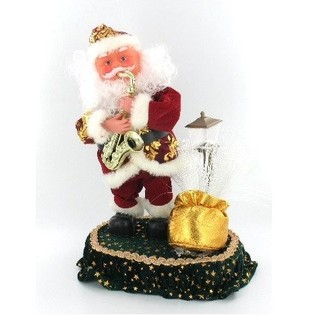 BABBO NATALE IN MOVIMENTO CON SASSOFONO