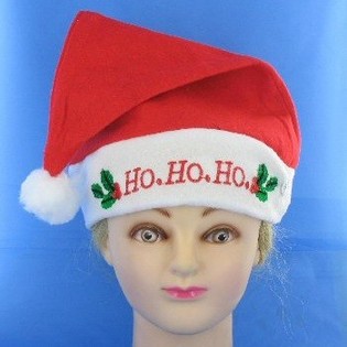 CAPPELLO DI NATALE LUMINOSO "HO HO HO" (12 pz.)