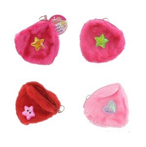 Astucci e Portamonete in Peluche a Cuore (24 pz) | B2B Ingrosso