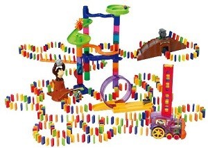 PLAYGO - Set Gioco Domino Deluxe con Treno Automatico - 500 Pezzi