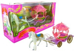 Carrozza con Cavallo Giocattolo "Fantasy Wagon"