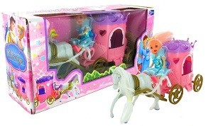 Carrozza della Principessa con Cavallo - Set Giocattolo B2B