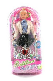 BAMBOLA CON CORONA E BRACCIALETTO (2 pz.)