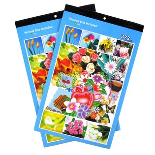 Libretti di Adesivi Fiori (12 pz.) *** SALDI - GLI ADESIVI NON ATTACCANO PI&Ugrave; BENE! ***