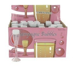 Bolle di Sapone a Forma di Calice da Champagne (24 pz.)