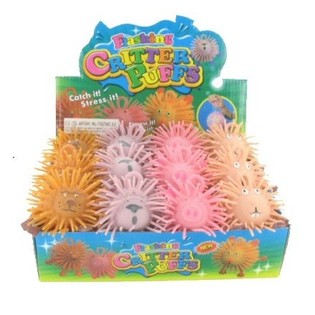 Palline Puffer glitterate con luce (12 pz.)