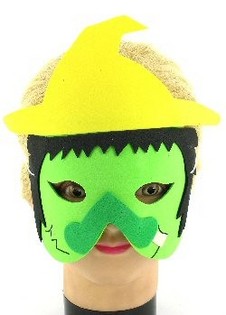 MASCHERE DI GOMMAPIUMA STREGA (12 pz.)