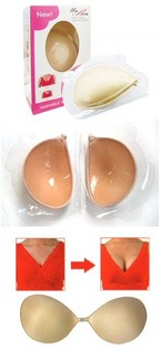 Reggiseno adesivo in tessuto - Coppa B - Color carne