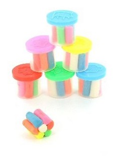 6 Mini Vasetti di Plastilina in Sacchetto (6 pz.)