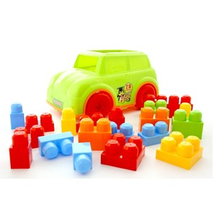 Auto giocattolo con grandi blocchi da costruzione (2 pz.)