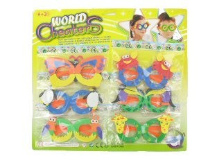 OCCHIALI IN GOMMAPIUMA PER BAMBINI - MIX su CARD (6x6 Card.)