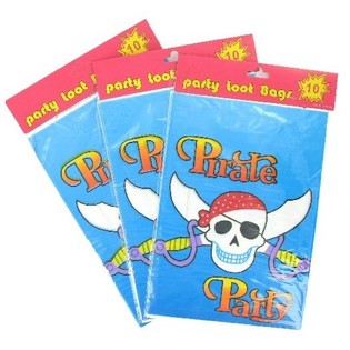 10 SACCHETTI COMPLEANNO - PIRATE PARTY (6 set)