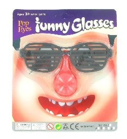 OCCHIALI CON NASO DA CLOWN (24 pz.)