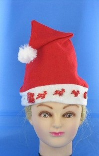 CAPPELLO DI NATALE con SLITTA LUMINOSA (12 pz)