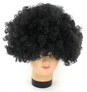 Parrucca Afro Nera (5 pz.) - Ingrosso Feste