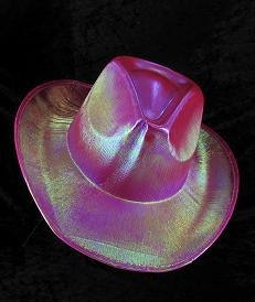 CAPPELLO DA COWBOY CON GLITTER - ROSA (6 pz.)
