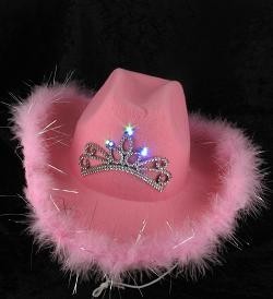 CAPPELLO DA COWBOY CON LUCE - ROSA (6 pz.)
