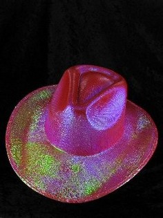 Cappello da Cowboy con Glitter - Rosso