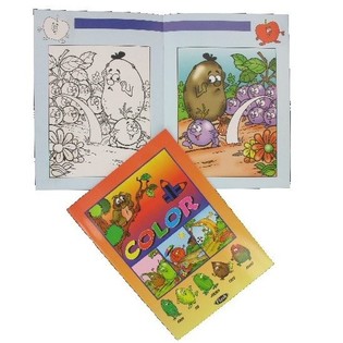 LIBRO DA COLORARE FRUTTA E VERDURA (12 pz.)