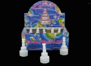 Bolle di Sapone per Matrimonio - Modello Torta (24 pz.)