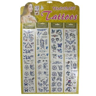 TATUAGGI ADESIVI SU SCHEDA (24 pz.)