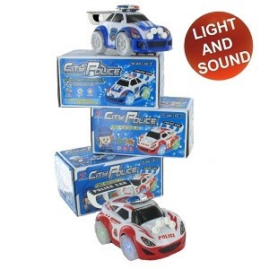 Auto della Polizia da Corsa Bump & Go (2 pz.)