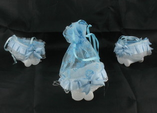 CARROZZINA DECORATIVA - AZZURRO BEB&Egrave; (20 pz.)