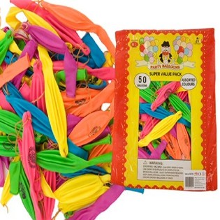 Palloncini Punch con Elastico (50 pz)