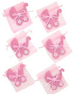 Sacchetto Regalo Nascita - Rosa Neonato (12 pz.)