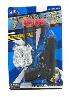 Set Poliziotto Giocattolo su Card (10 pz.)