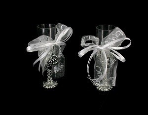 FL&Ucirc;TE DA CHAMPAGNE DECORATIVI (6 pz.)