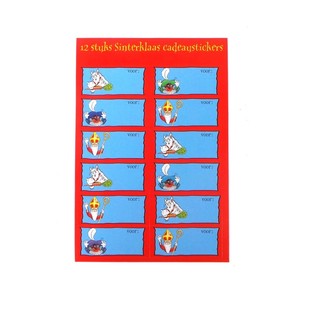 Adesivi Regalo Sinterklaas / San Nicola (24 pz.) - Confezione da 12